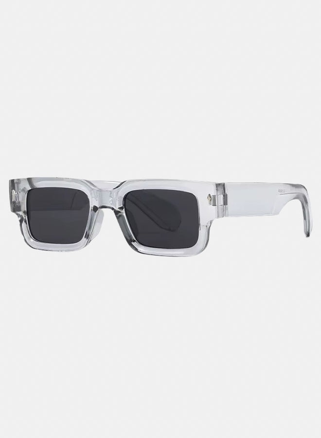 Seren Grey Full Rim Square Sunglasses